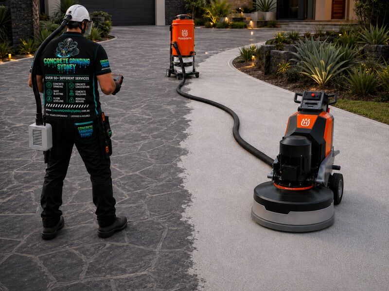 Stencil Concrete Removal Service In Sydney - Service Box - Concrete Grinding Sydney