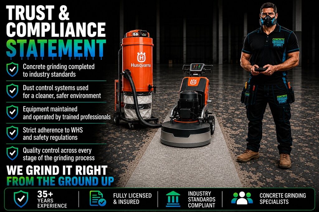 Concrete Grinding Sydney 15 Trust And Compliance Statement - Concrete Grinding Sydney