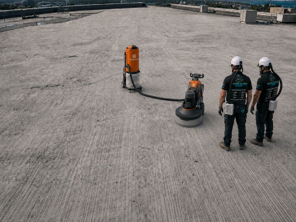 Concrete Grinding Sydney 14 Commercial Rooftop Waterproofing Removal – Alexandria NSW - Concrete Grinding Sydney